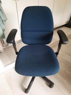 Bureaustoel donkerblauw, merk Drisag, Huis en Inrichting, Ophalen, Gebruikt, Blauw, Bureaustoel