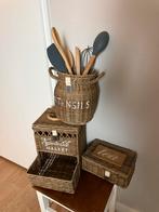 Rivièra Maison rieten keukenaccessoires, Ophalen, Gebruikt