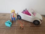 Playmobil 5585 vrouw met witte cabrio en hondje, Ophalen of Verzenden, Zo goed als nieuw
