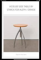 Philippe starck krukje/bijzettafeltje, Huis en Inrichting, Krukjes, Ophalen, In hoogte verstelbaar, Gebruikt, Hout