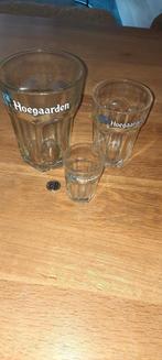 Hoegaarden glazen Groot normaal en klein, Verzamelen, Verzenden, Zo goed als nieuw, Overige typen