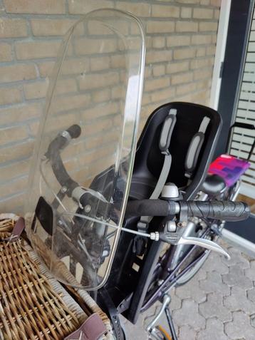 Fietsstoeltje voorop incl windscherm  beschikbaar voor biedingen