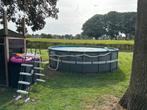 Intex Zwembad 549 Compleet + Upgrade!, Gebruikt, 80 tot 120 cm, Rond, 300 cm of meer