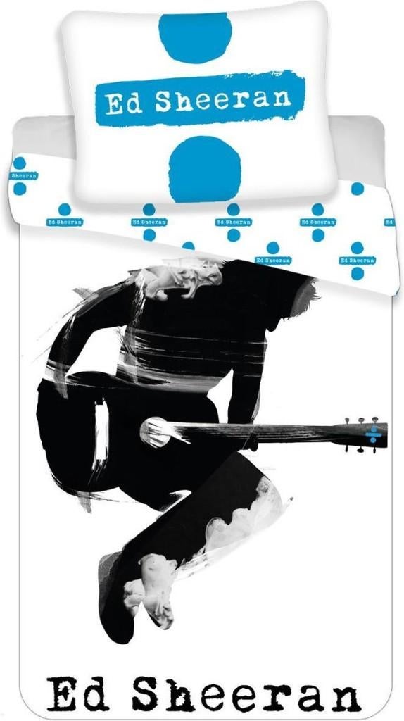 Ed Sheeran Guitar Dekbedovertrek eenpersoons 140x200 cm, Ophalen of Verzenden, Nieuw, Gebruiksvoorwerp