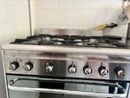 Smeg CX61GMXNLK gas fornuis met 4 branders, rvs, Ophalen, Hete lucht, 60 cm of meer, Zo goed als nieuw