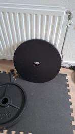 20 kg gietijzeren 50mm olympische halterschijf, Ophalen, Zo goed als nieuw, Rug, Halterschijven