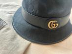Zwarte Gucci bucket hat, Hoed, Ophalen of Verzenden, Zo goed als nieuw, 58 of 59 cm (L, 7¼ of ⅜ inch)