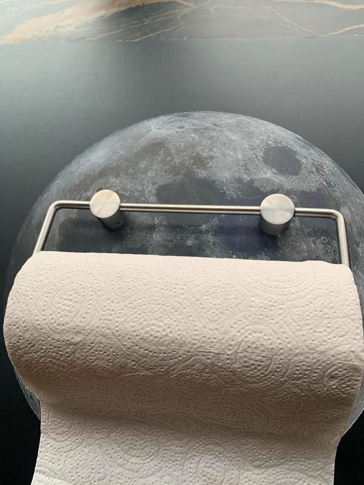 Zack Wand Keukenrolhouder - RVS, Huis en Inrichting, Keuken | Keukenbenodigdheden, Zo goed als nieuw, Ophalen