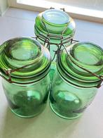 3 Franse vintage wekpotten 1lt L’Ideale, Antiek en Kunst, Antiek | Glas en Kristal, Ophalen of Verzenden