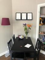 Eettafel / bureau ikea met stoelen, Huis en Inrichting, Ophalen, Gebruikt, 4 tot 6 stoelen