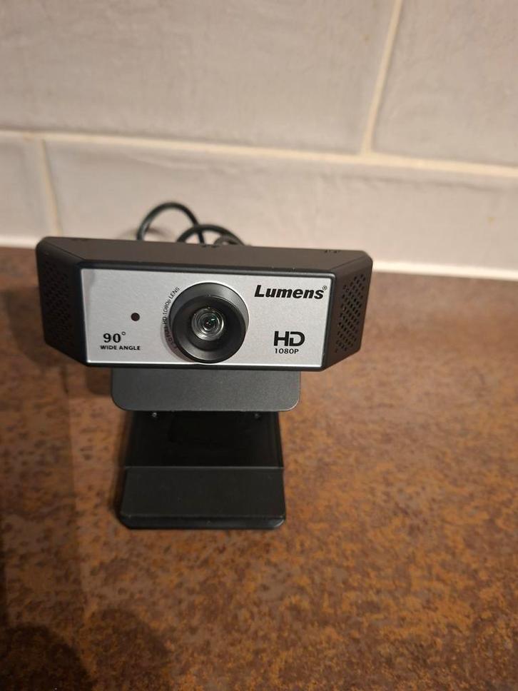 Lumens VC-B2U Webcam - Full HD, Computers en Software, Webcams, Zo goed als nieuw, Bedraad, ChromeOS, MacOS, Windows, Monitorclip