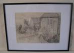 Hubert Bekman limburgse plaatsen"Kerkrade "potlood tekening, Verzenden