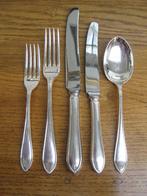 Verzilverd bestek, couverts, puntfilet, 6 personen, Antiek en Kunst, Antiek | Bestek, Ophalen of Verzenden