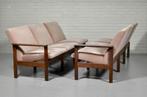 Vintage Deens bankstel set / hoekbank, Ophalen, Hout, Tweedehands, Tweedehands