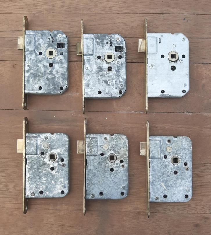 6 Gebruikte Nemef Stijlvolle Messing Loopsloten, Huis en Inrichting, Woonaccessoires | Overige, Gebruikt, Ophalen