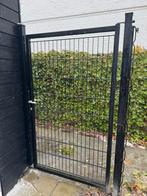 Dubbelstaafmat hekwerk met poort, Met poort, Dubbelstaafmat hekwerk, Ophalen of Verzenden, Zo goed als nieuw