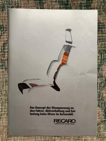  Brochure Recaro autostoelen programma 1981 incl. prijslijst beschikbaar voor biedingen
