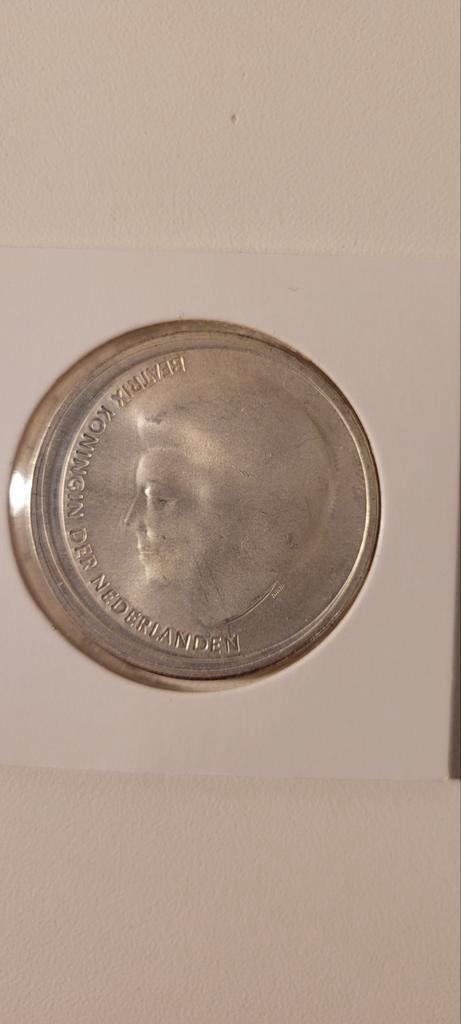 Zilveren Herdenkingsmunt Beatrix & Willem-Alexander, Postzegels en Munten, Penningen en Medailles, Zilver, Nederland, Ophalen of Verzenden