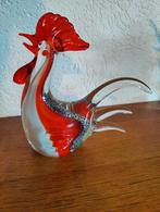 Mooie Murano glaskunst haan met mooie kleuren 22cm, Antiek en Kunst, Ophalen of Verzenden