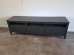 Tv meubel - hout, antraciet grijs, 182cm breed, Huis en Inrichting, Kasten | Televisiemeubels, Ophalen, Gebruikt, 150 tot 200 cm