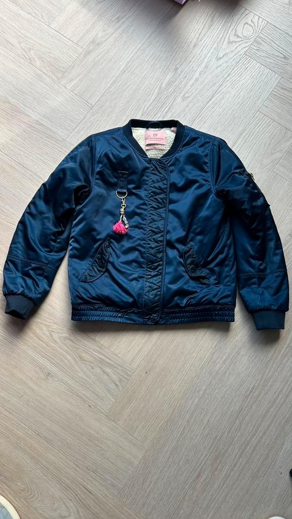 Scotch & Soda tussenjas winterjas meisje bomber mt 140 blauw, Kinderen en Baby's, Kinderkleding | Maat 140, Zo goed als nieuw