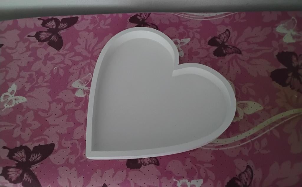 Hartvormig dienblad, Ophalen of Verzenden, Hout