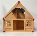 Houten poppenhuis incl meubels en poppen, Ophalen, Gebruikt, Poppenhuis