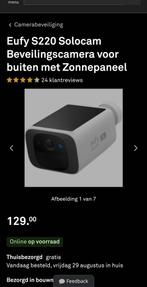 Eufy camera beveiliging zonnepaneel, Ophalen of Verzenden, Zo goed als nieuw