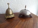2 stuks tafelbel, receptiebel, baliebel, hotelbel, bel, Ophalen of Verzenden