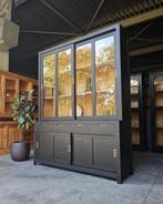 Teak Schoolkast | Vitrinekast | Servies | Buffetkast #1206, Huis en Inrichting, 200 cm of meer, 150 tot 200 cm, Ophalen of Verzenden