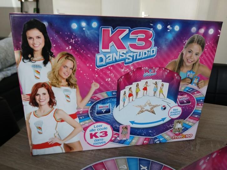 K3 dansstudio, Hobby en Vrije tijd, Gezelschapsspellen | Bordspellen, Zo goed als nieuw, Een of twee spelers, Drie of vier spelers