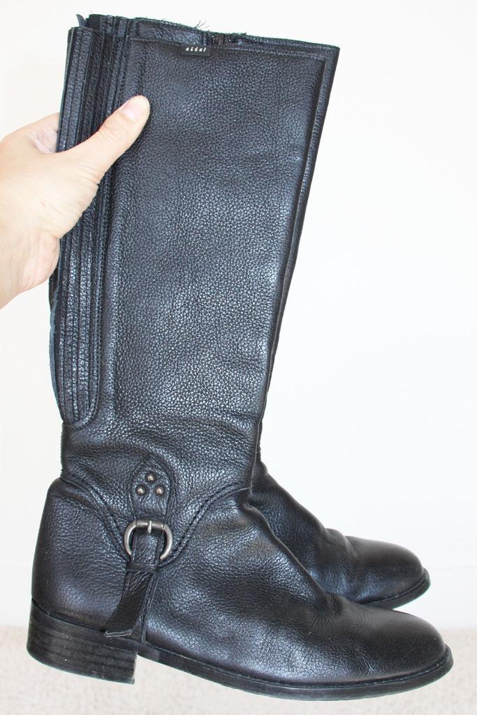 Prachtige Leren Clic! Laarzen - s5 (Maat 38) € 60,-, Kleding | Dames, Schoenen, Zo goed als nieuw, Hoge laarzen, Zwart, Ophalen of Verzenden