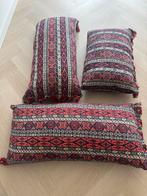 Vintage Kussens - Set van 3, Ophalen, Zo goed als nieuw, Rood, Rechthoekig