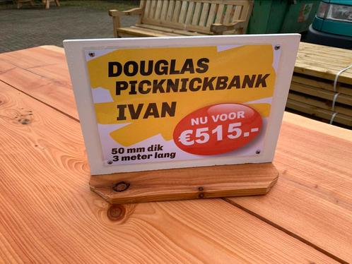 Douglas Picknickbank IVAN, Tuin en Terras, Tuinbanken, Nieuw, Hout, Ophalen