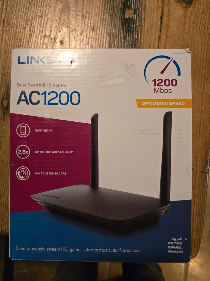 Linksys AC1200 Dual-Band WiFi Router, Computers en Software, Routers en Modems, Zo goed als nieuw, Router, Ophalen of Verzenden