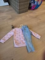 Spijkerbroek Zara maat 86 en roze truit primark, Ophalen of Verzenden, Gebruikt, Meisje