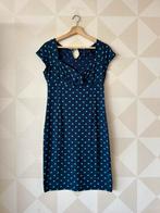 King Louie Gina Dress blauw stip M/38, Kleding | Dames, Maat 38/40 (M), Blauw, Ophalen of Verzenden, Gedragen