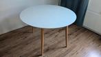 Uitschuifbare ronde eettafel, Huis en Inrichting, Tafels | Eettafels, Ophalen, Gebruikt, 100 tot 150 cm, Rond