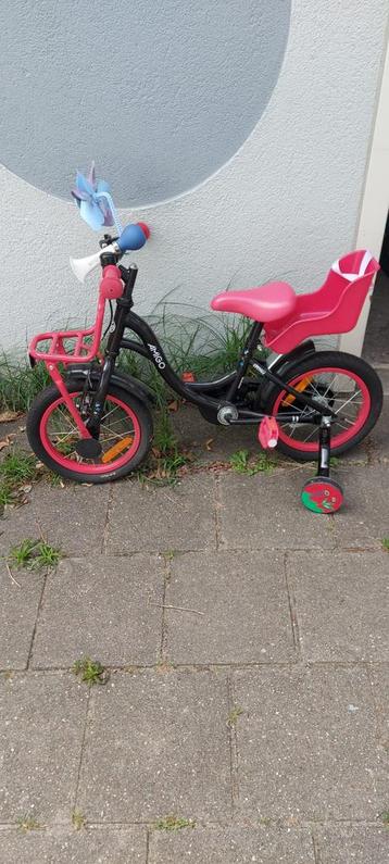 Kinderfiets AMIGO 12 inch – Zwart/Roze beschikbaar voor biedingen