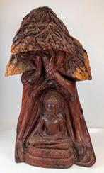 Groot beeld Boeddha onder Boditree, Antiek en Kunst, Ophalen