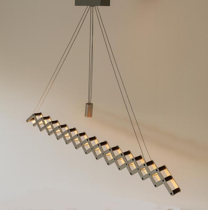 Lucefer Licht fleXXXibile LX M14 AL Uitschuifbare Designlamp, Huis en Inrichting, Lampen | Plafondlampen, Zo goed als nieuw, Ophalen of Verzenden