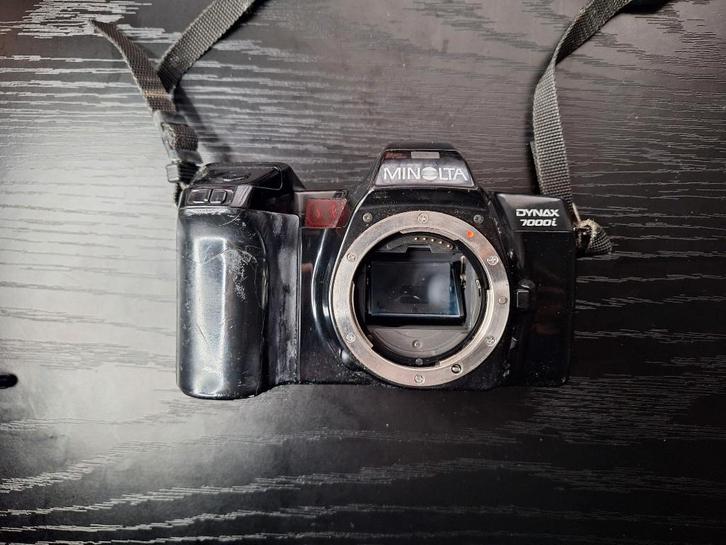 Minolta Analoge Camera set + accesoires [ Retro / Vintage ], Audio, Tv en Foto, Fotocamera's Analoog, Gebruikt, Spiegelreflex