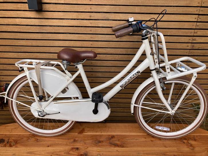 Popal Daily Dutch Prestige N3 Transportfiets wit 22 inch, Fietsen en Brommers, Fietsen | Meisjes, Zo goed als nieuw, 22 inch, Handrem