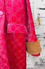 Gucci GG roze velvet mantel jas meisje maat 10, Gucci, Gucci EU, Customercare@gucci.com, Zo goed als nieuw