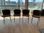 4 bruine Eetkamerstoelen, Huis en Inrichting, Stoelen, Ophalen, Gebruikt, Bruin, Vier