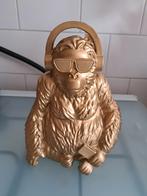 Gouden Gorilla Beeld met Koptelefoon, Verzamelen, Ophalen of Verzenden, Zo goed als nieuw, Dier