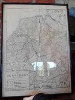 Handgetekende landkaart Westfront 1945, Ophalen, Nederland