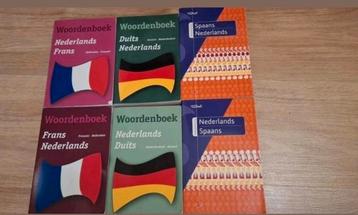 Woordenboeken Nederlands - Frans, Duits, Spaans beschikbaar voor biedingen