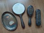 Kapstel 2 borstels handspiegel en schaal versiering, Ophalen, Minder dan 50 cm