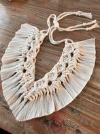 Macramé kraag of hanger, ketting, Sieraden, Tassen en Uiterlijk, Kettingen, Ophalen of Verzenden, Zo goed als nieuw